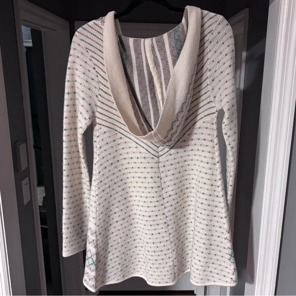 Free People Hooded Fair Isle Cardigan Boho Cottagecore, XS‎